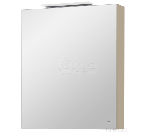 Шкаф-зеркало левый Roca Oleta 600х700х137 мм с LED-подсветкой Капучино матовый A857645515