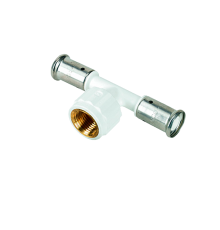 Тройник пресс ПВДФ HENCO с внутренней резьбой 16x1/2x16 мм 13PKW-160416