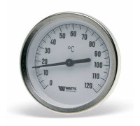 Термометр биметаллический Watts F+R801 OR 0-120 °C 100 мм гильза 100 мм 1/2 10006076
