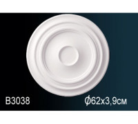 Розетка потолочная Perfect полиуретановая гладкая 510 мм B3038