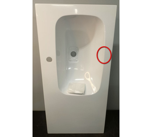 Умывальник из минерального литья AQUAMET Malaga 918х450х180 мм правый Mal.09.04.D-R