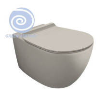 Унитаз подвесной Simas Vignoni 56х36.5 см безободковый смыв Tornado sabbia matt VI18VERT sabbia matt