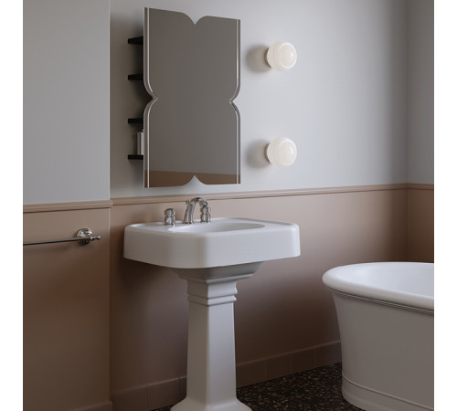 Зеркало-шкаф Devon&Devon Papillon 55х80х14 см деревянные полки PAPILLON.CAB