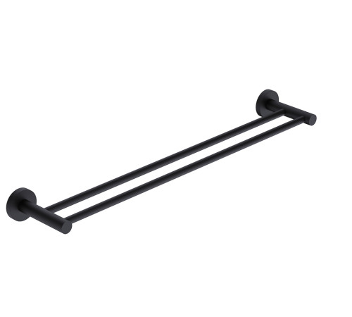 Держатель для полотенец двойной Trento 600 мм черный матовый AQM7205MB