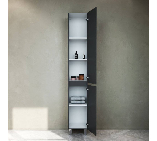 Шкаф-пенал напольный AM.PM Gem 30 см правый графит матовый M91CSR0306GM