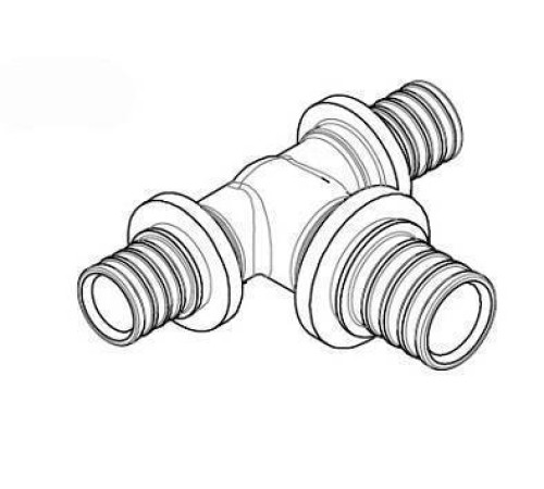 Тройник REHAU Rautitan MX 20x25x20 мм латунь 11081041001