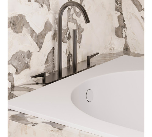Ванна встраиваемая Salini Lofo 179х79.1х61 см Solid Surface белый матовый UM12322