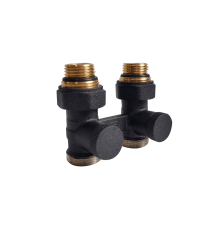 Узел нижнего подключения КЗТО PREMIUM прямой 1/2 x 3/4 EK УНППRAL1T103S9005 RAL 9005