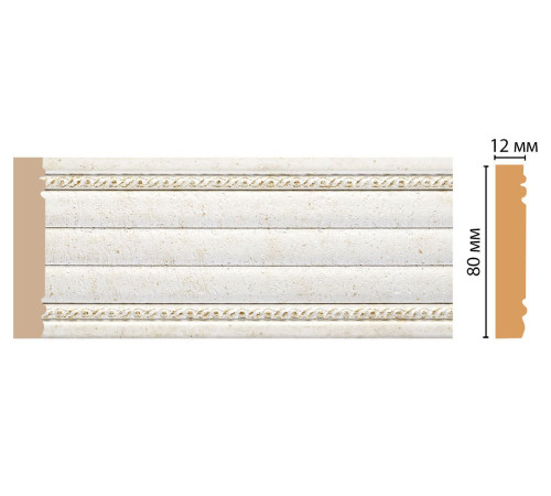 Молдинг DECOMASTER 150-40 ДМ 80х12х2400 мм 150-40 ДМ