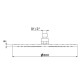 Верхний душ Newform X-STEEL 316 d30 см без кронштейна G1/2 INOX 26534X.50.050