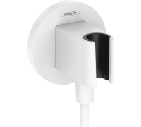 Шланговое подсоединение с держателем для душа hansgrohe FixFit Porter S матовый белый 26888700