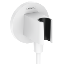 Шланговое подсоединение с держателем для душа hansgrohe FixFit Porter S матовый белый 26888700