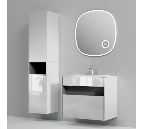 База под раковину AM.PM Func 80 см с нишей и 1 ящиком белый глянец M8FFUX0801WG