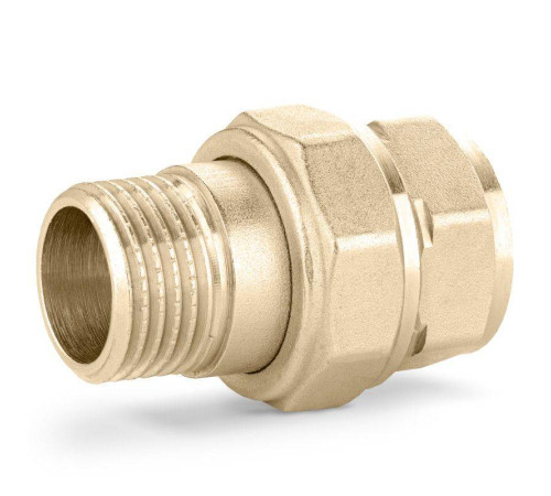 Разъемное соединение LD Pride прямое НР-ВР 1/2 с прокладкой O-RING LD.65.520.15