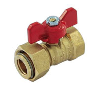 Кран шаровой Tiemme 1 НГ х 3/4 ВР бабочка 2260021