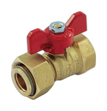 Кран шаровой Tiemme 1 НГ х 3/4 ВР бабочка 2260021