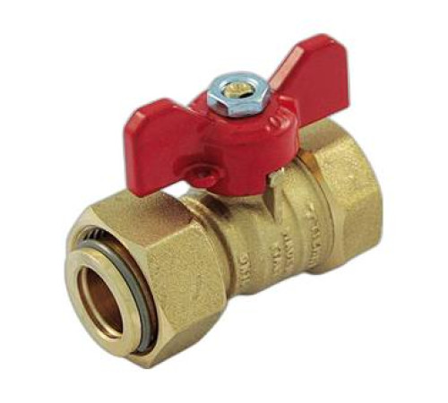 Кран шаровой Tiemme 1 НГ х 3/4 ВР бабочка 2260021