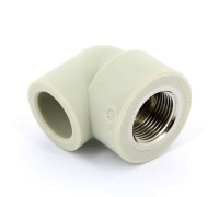 Угольник 90° полипропиленовый FV-Plast 25 мм x 3/4 ВР 218025