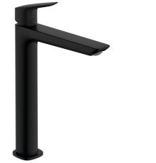 Смеситель для раковины hansgrohe Logis Fine 240 однорычажный без сливного гарнитура матовый черный 71258670