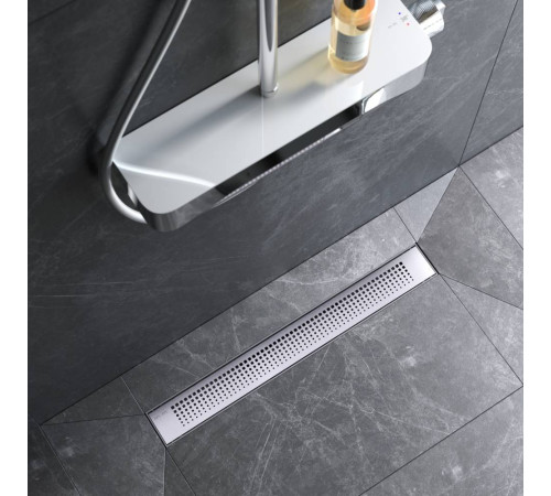 Трап для душа линейный AM.PM PrimeFlow универсальный затвор Cut Gradient 60 см W02SC-P11-060-01SB