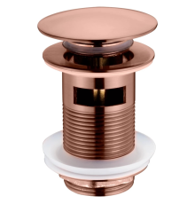 Донный клапан для раковины Boheme Click-Clack с переливом матовая бронза 612/2-BRB