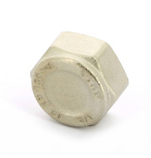 Заглушка латунная никелированная с внутренней резьбой Tiemme 1/2 1500200