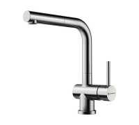 Смеситель для кухни с выдвижным изливом Omoikiri Koriyama-BN нержавеющая сталь 4991006