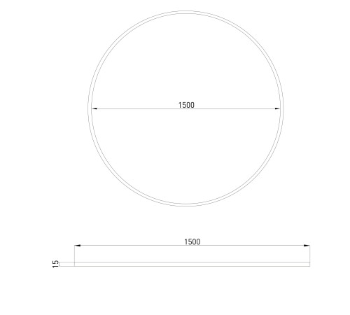 Esthetic Magnetic Шинопровод Round черный Ø1500 85217/00