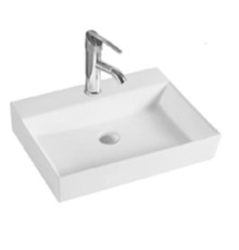 Раковина Splendy Memory 600x450x130 мм 1 отверстие цвет белый ME10560T1NW