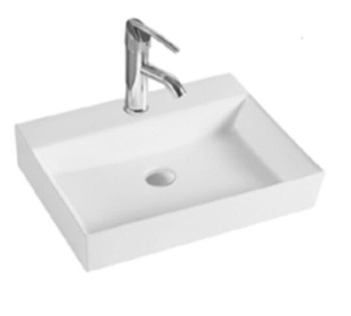 Раковина Splendy Memory 600x450x130 мм 1 отверстие цвет белый ME10560T1NW