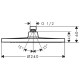 Верхний душ Hansgrohe Crometta S 240 1jet с держателем 240 мм хром 26723000/27809000