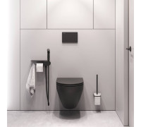 Комплект подвесной унитаз AM.PM FlashClean с гигиеническим душем черный CK70H1103B