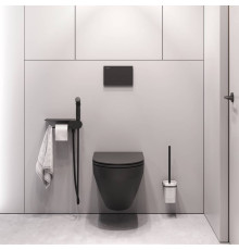Комплект подвесной унитаз AM.PM FlashClean с гигиеническим душем черный CK70H1103B