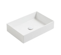 Раковина накладная Simas Agile 60х40 см без отверстий без перелива белая AG60 bi