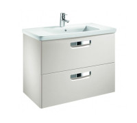 Тумба под умывальник Roca The Gap подвесная 2 ящика 577х602х412 мм белая матовая ZRU9302734