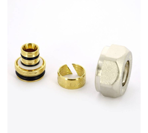 Соединитель обжимной Tiemme евроконус для металлопластиковой трубы 16(2.0)х3/4 EK 1440G0002