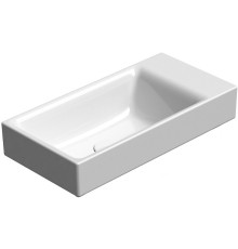 Раковина накладная/подвесная GSI Nubes 500х250х135 мм с отверстием под смеситель белая 9637111_УЦ/2