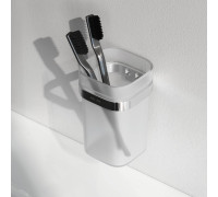 Стакан стеклянный с держателем AM.PM Func настенный хром A8F34300
