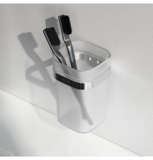 Стакан стеклянный с держателем AM.PM Func настенный хром A8F34300