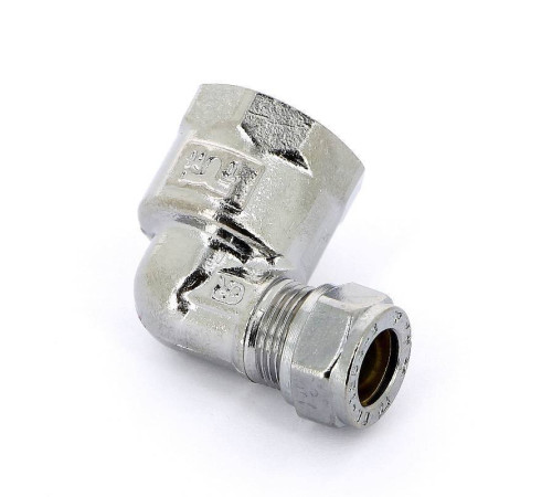 Угольник обжимной Tiemme хромированный 10х1/2 ВР 1130052