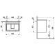 Тумба с раковиной Laufen Base 58.5х39х53 см подвесная 2 ящика белый матовый 4.0225.2.110.260.1 / 8.1028.3.000.104.1