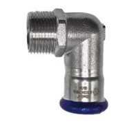 Угольник 90° Hoger 18х1/2 НР укороченный пресс нержавеющая сталь SS6370504