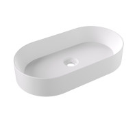 Раковина накладная Alice SPY Oval 65x36 см белый матовый 34240109