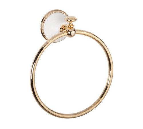 Полотенцедержатель-кольцо Tivoli Harmony белый/золото TWHA015bi/oro