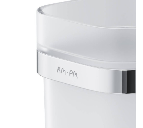 Стакан стеклянный с держателем AM.PM Func настенный хром A8F34300