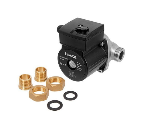 Насос циркуляционный Hoobs CW 20-40SN 130 мм 65 Вт нержавеющая сталь 08302H