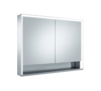Зеркальный шкаф Keuco Royal Lumos 100x73.5x13 см 2-дверный алюминий 14324171301