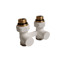 Узел нижнего подключения КЗТО PREMIUM прямой 1/2 x 3/4 EK УНППRAL1T104S9016 RAL 9016