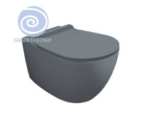 Унитаз подвесной Simas Vignoni Rimless Tornado 56х36.5 см cemento matt F85/VI18VERT cemento matt
