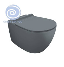 Унитаз подвесной Simas Vignoni Rimless Tornado 56х36.5 см cemento matt F85/VI18VERT cemento matt